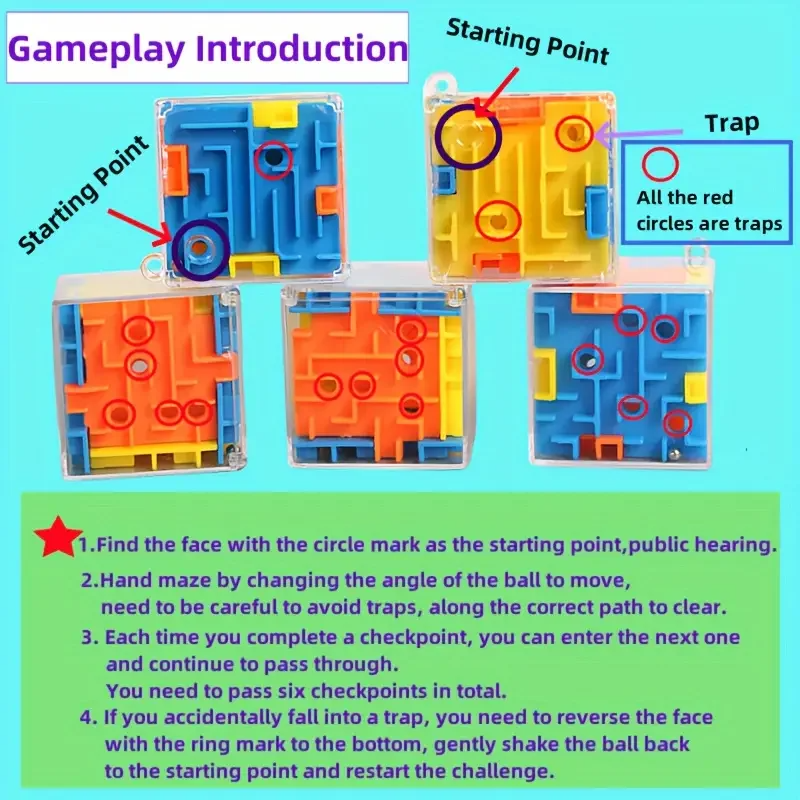 Funipedia™ StressQuest Puzzle Cube
